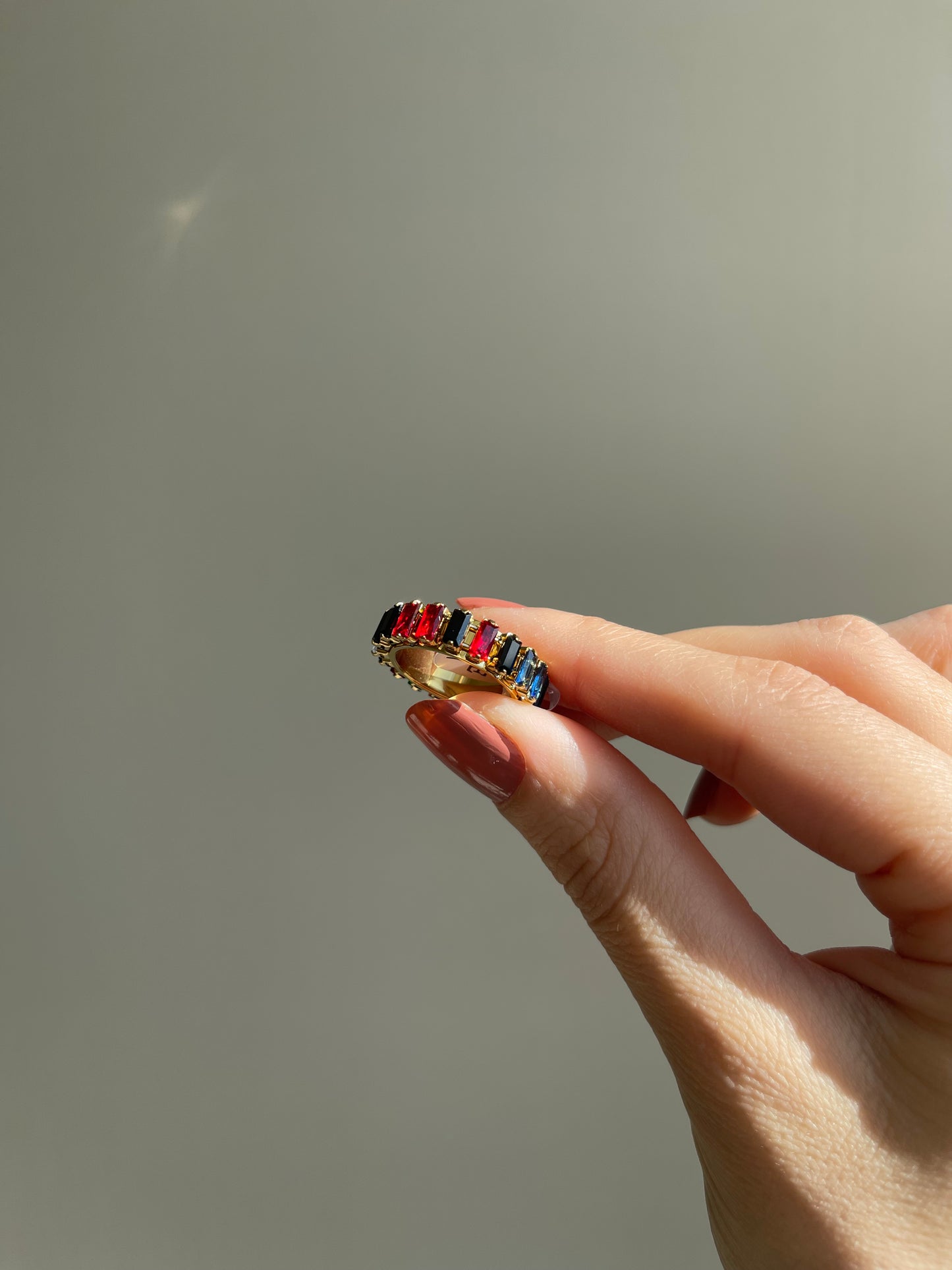Bague diamant coloré