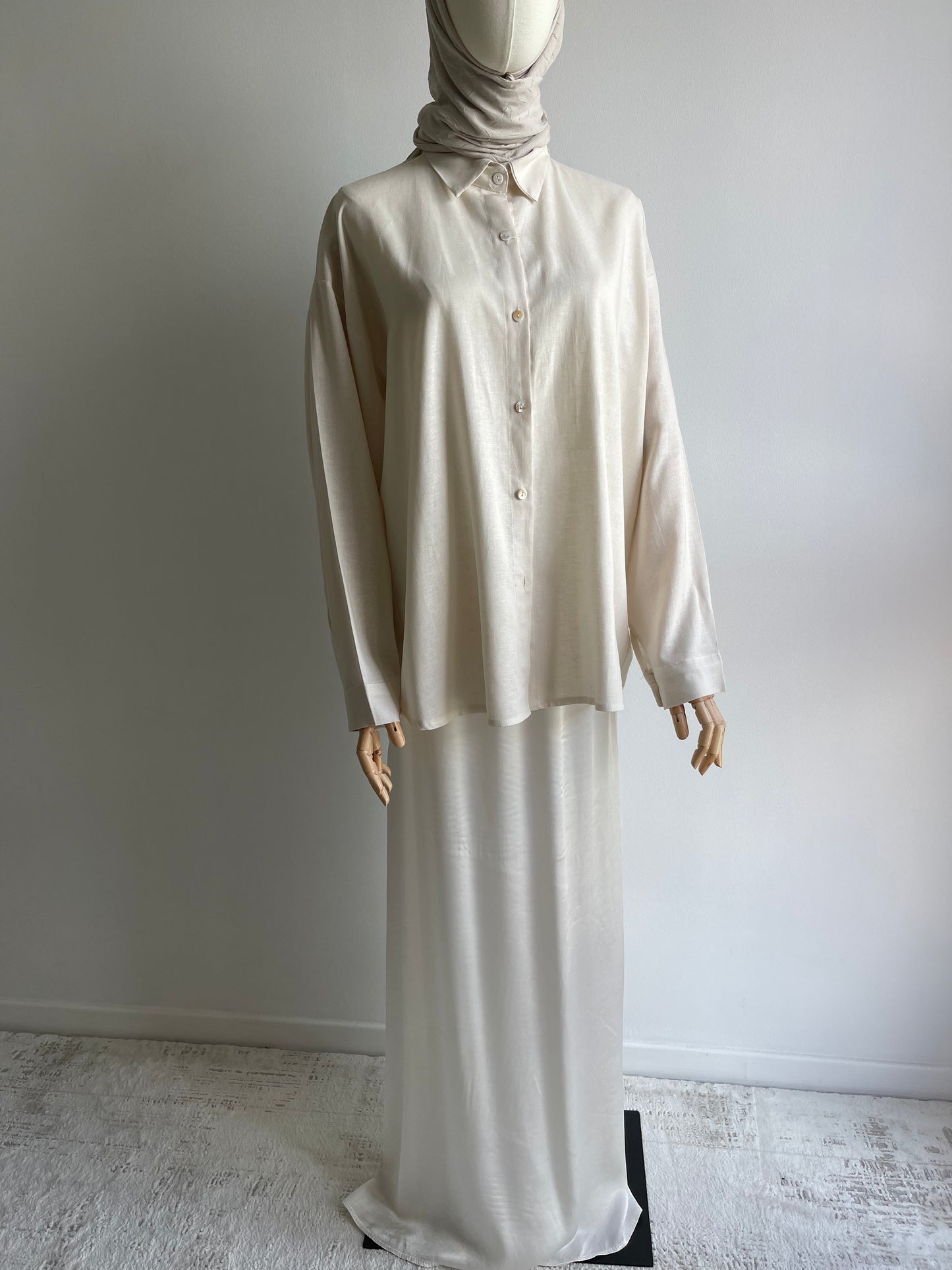 Chemise en lin mélangé