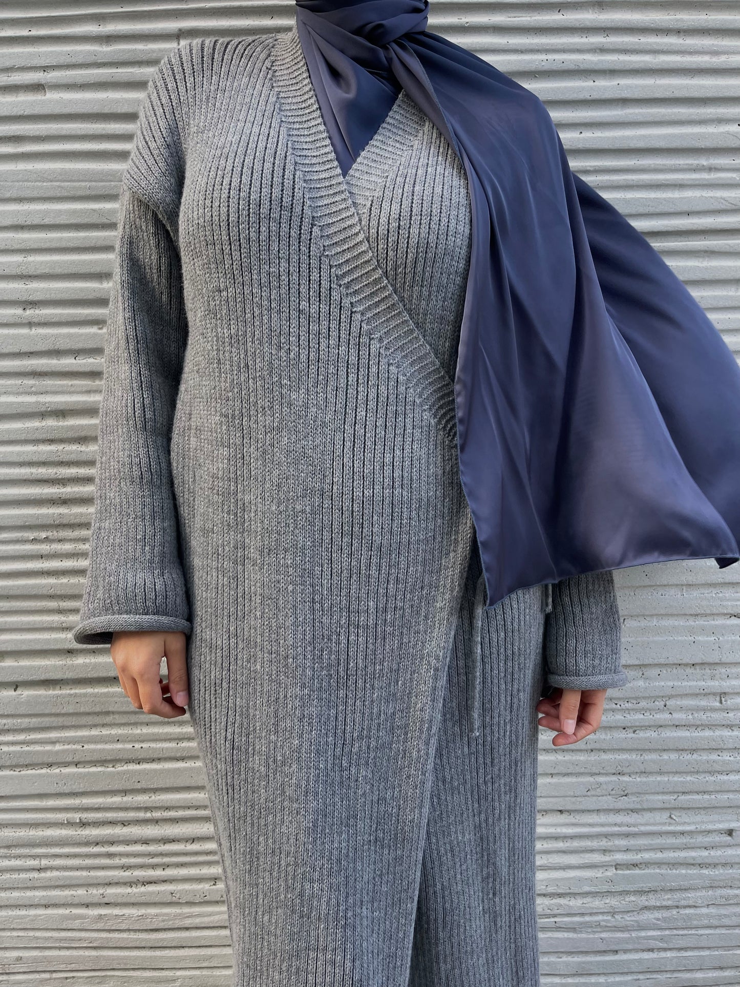 Hijabs satin bonnet intégré