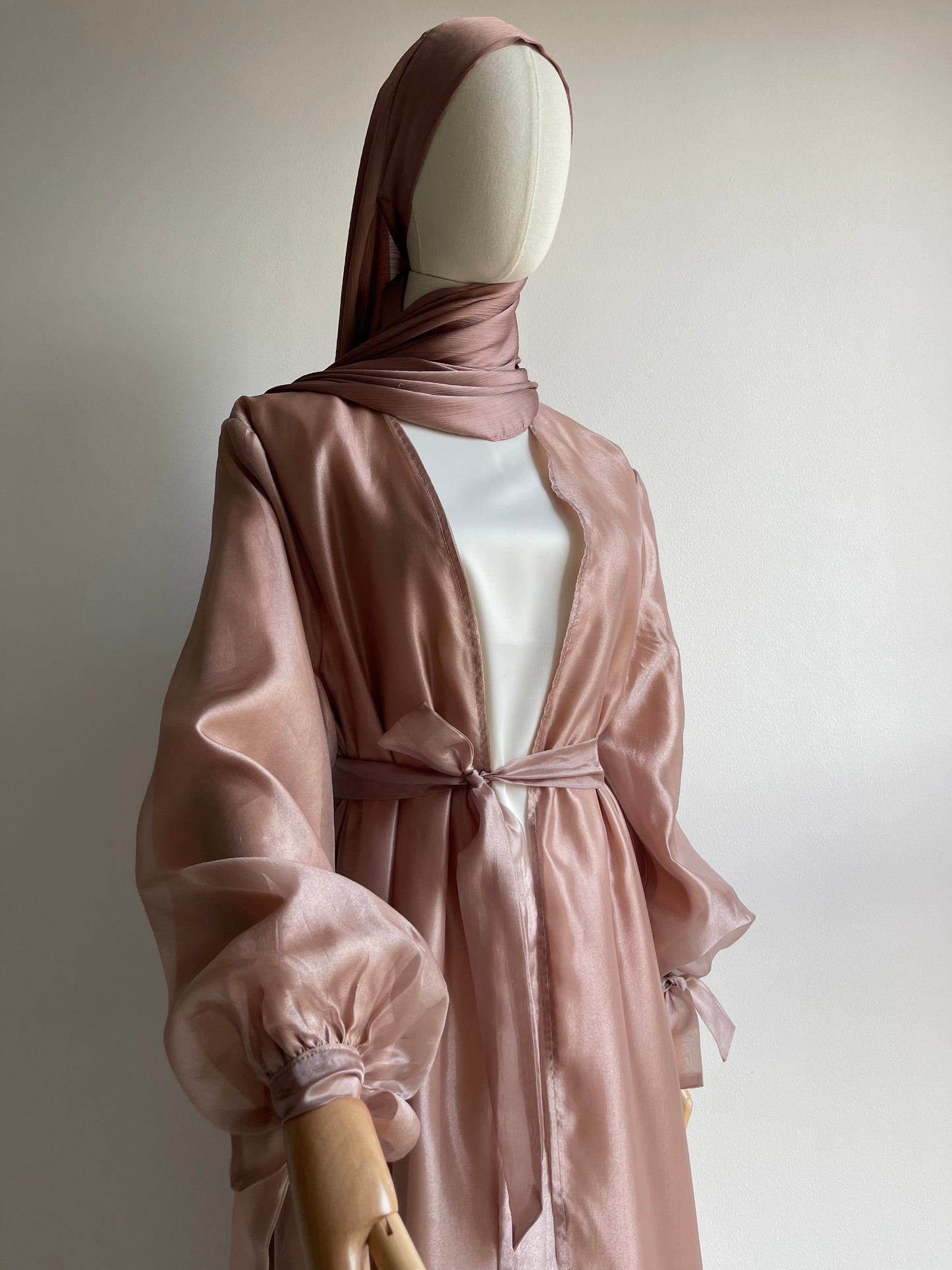 Kimono mousseline de soie rose