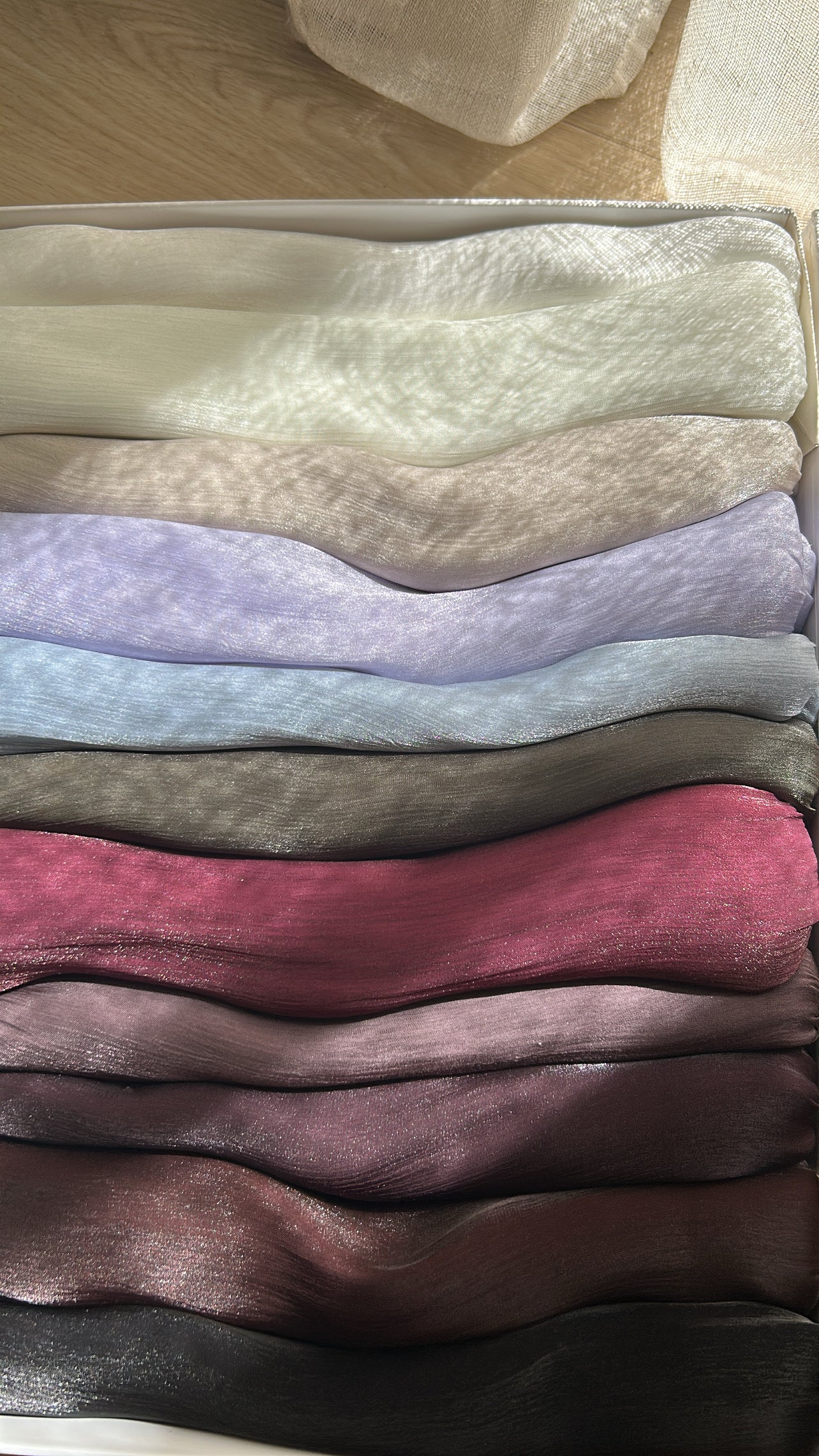 Hijab organza bonnet intégré