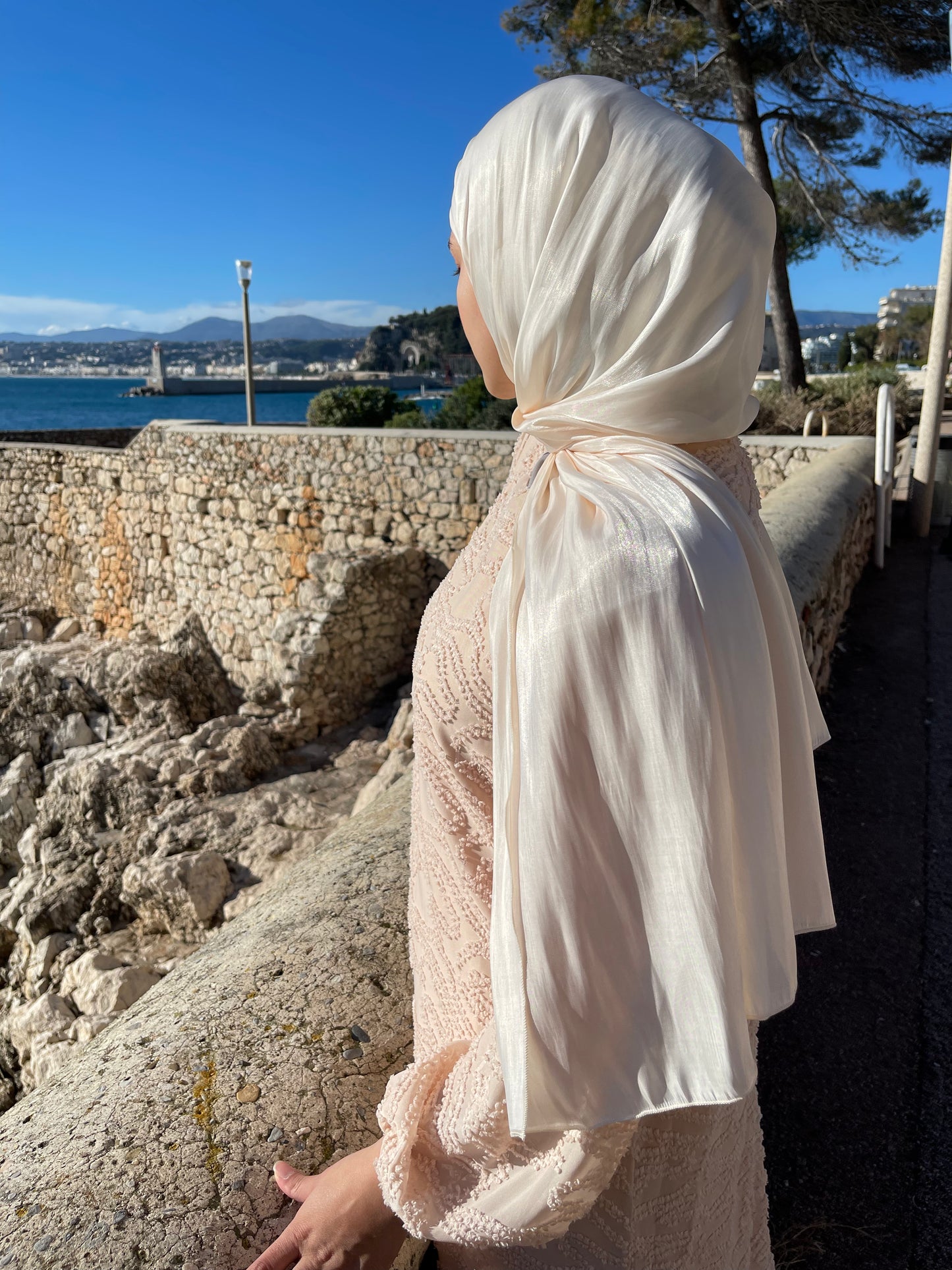 Hijab Bonnet intégré Organza