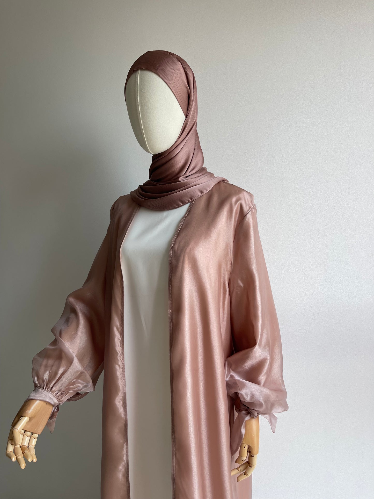 Kimono mousseline de soie rose