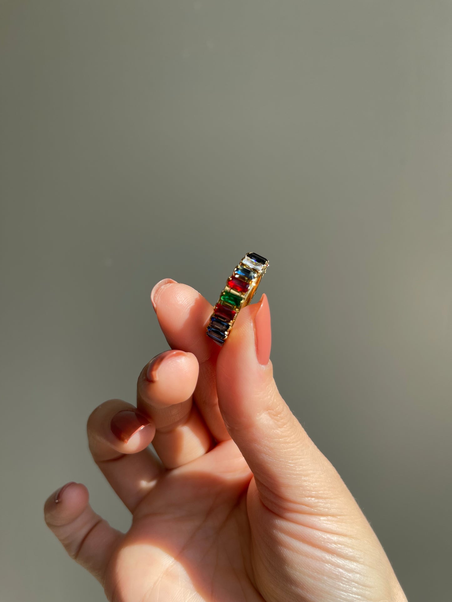 Bague diamant coloré