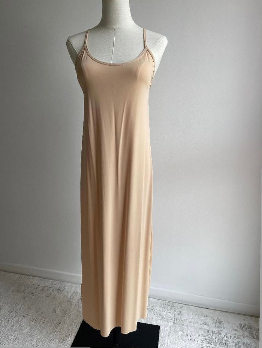 Sous robe à bretelles
