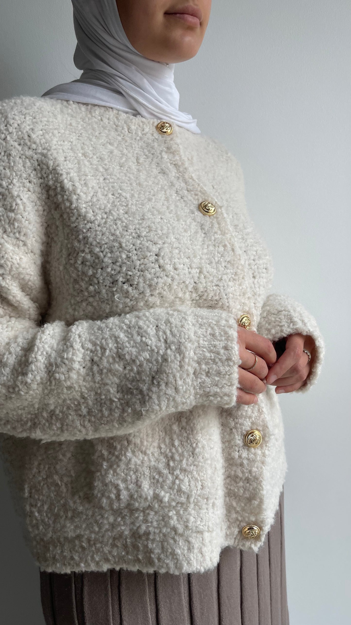 Gilet doux boutonné