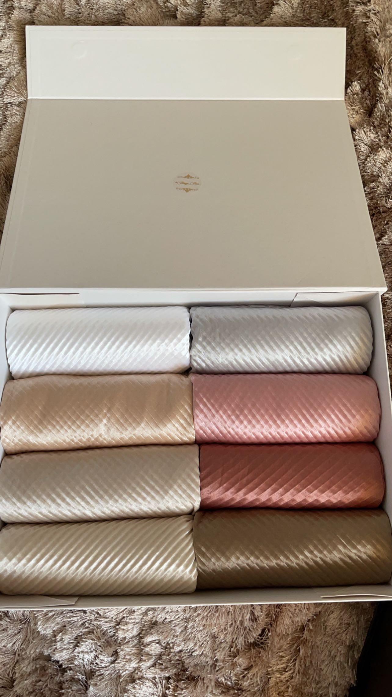 Hijab satiné plissée