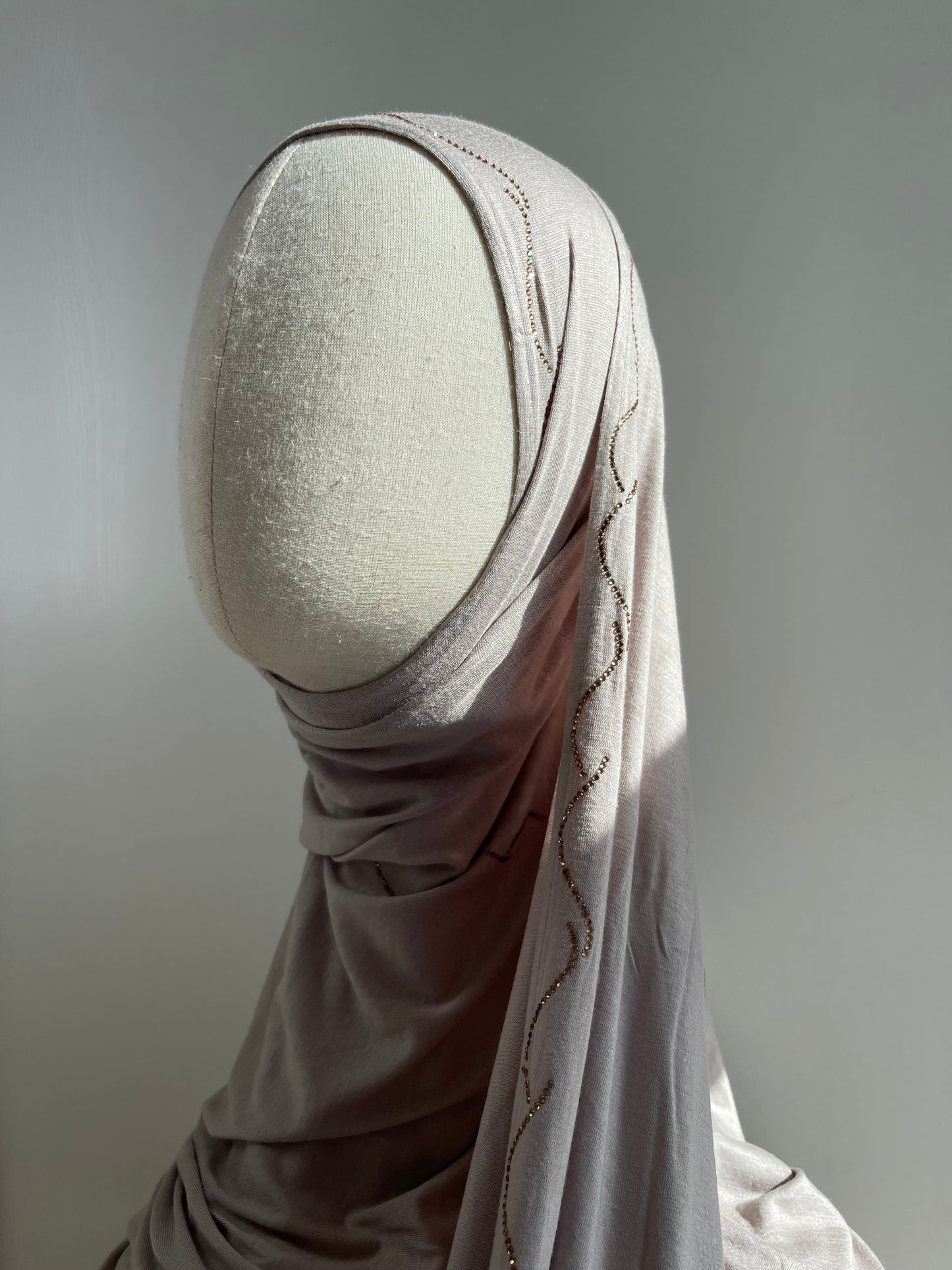 Hijabs en jersey strass