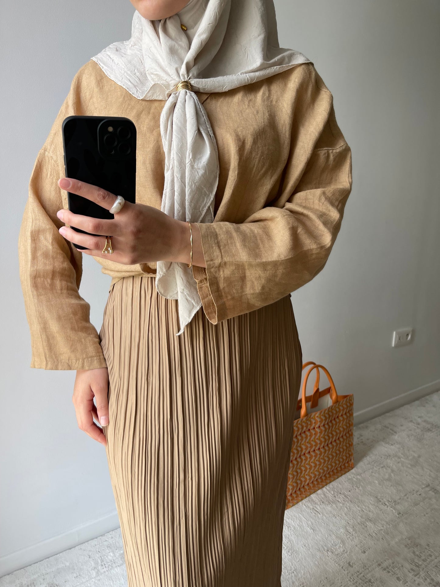 Jupe plissée droite