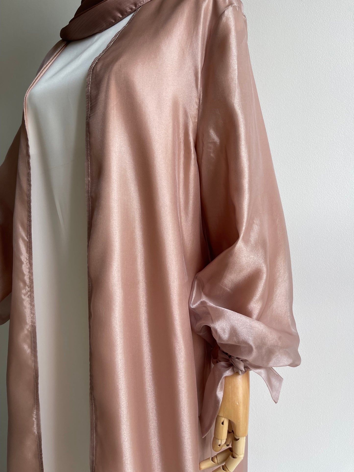 Kimono mousseline de soie rose