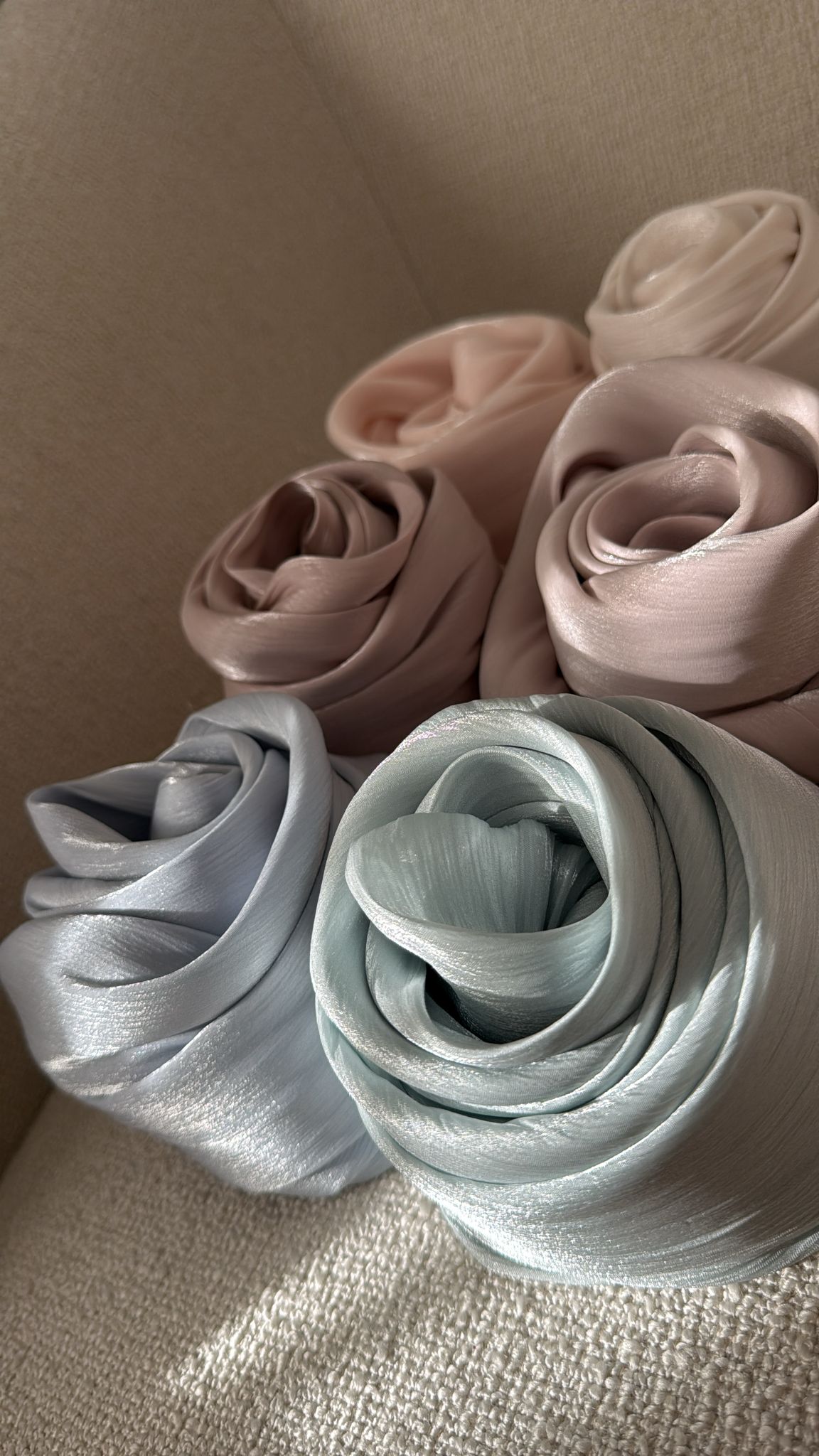 Hijab organza bonnet intégré