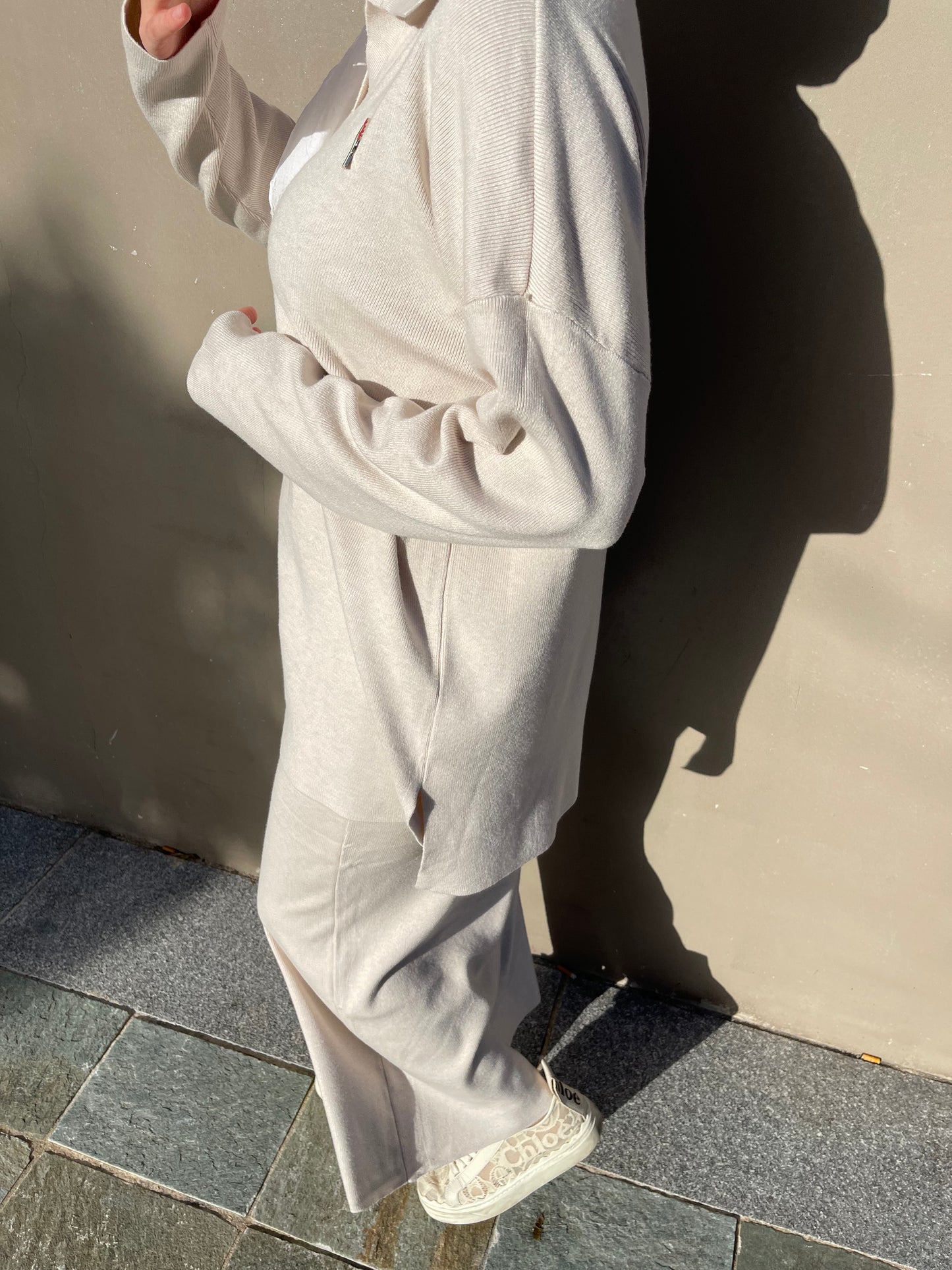 Ensemble en maille pull/jupe