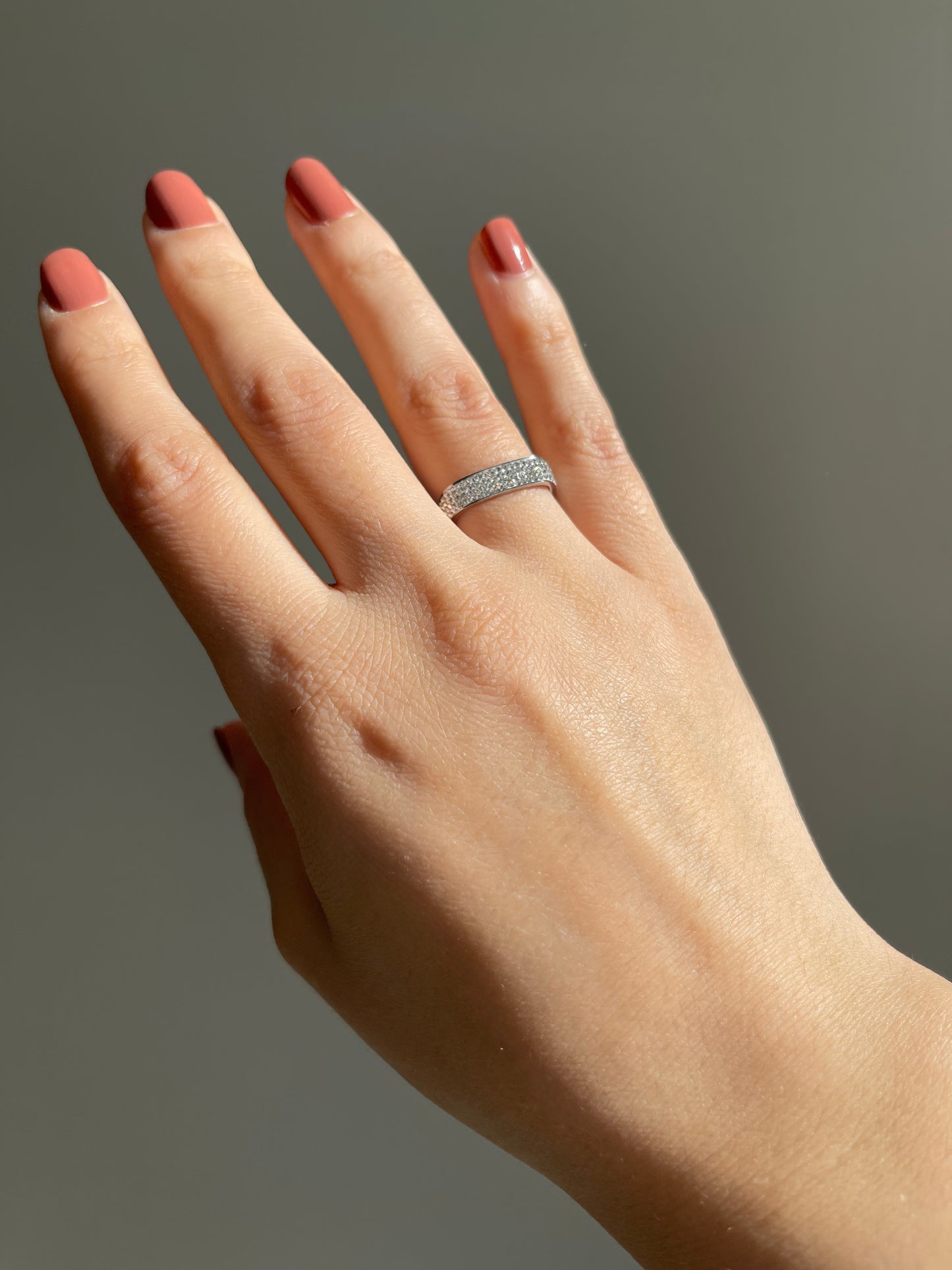 Bague carré argent