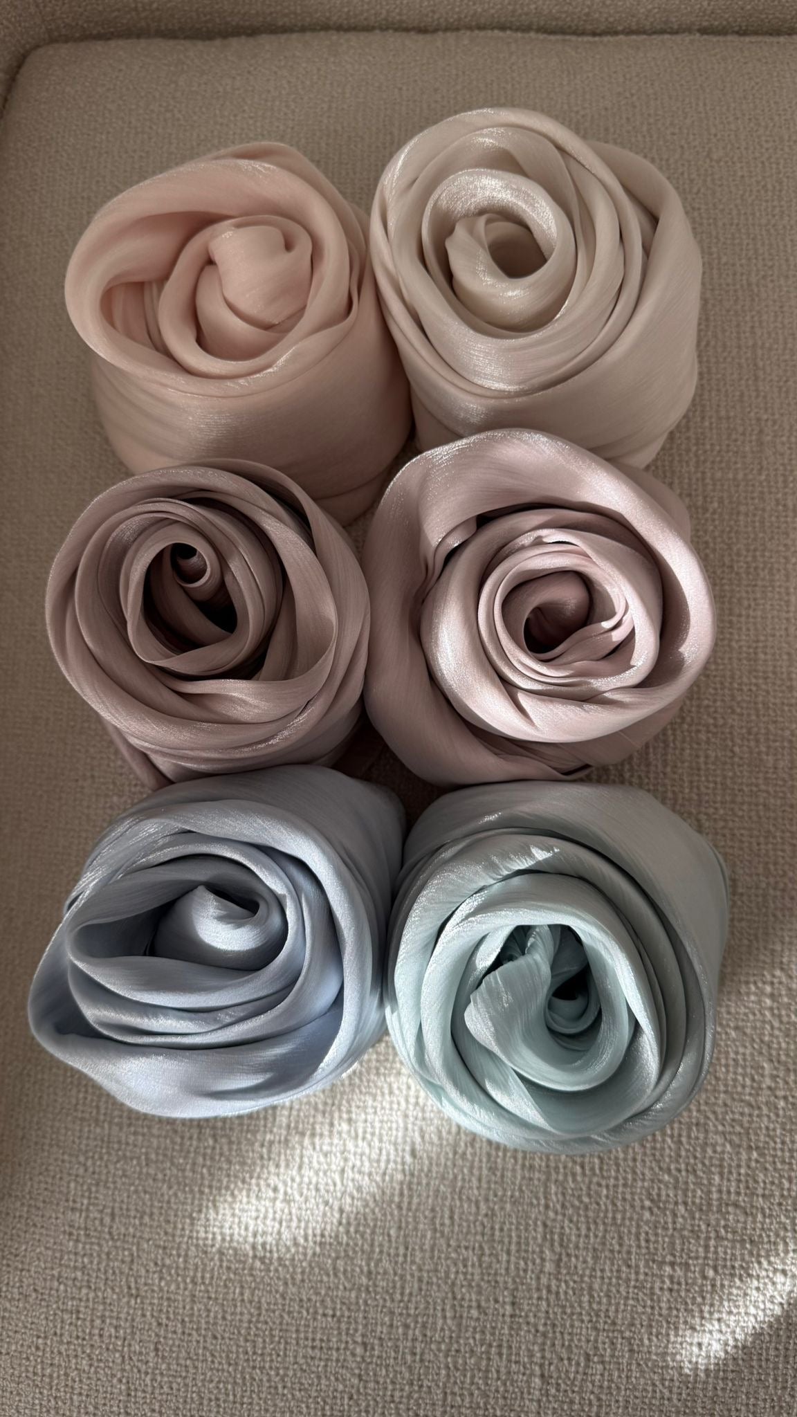 Hijab organza bonnet intégré