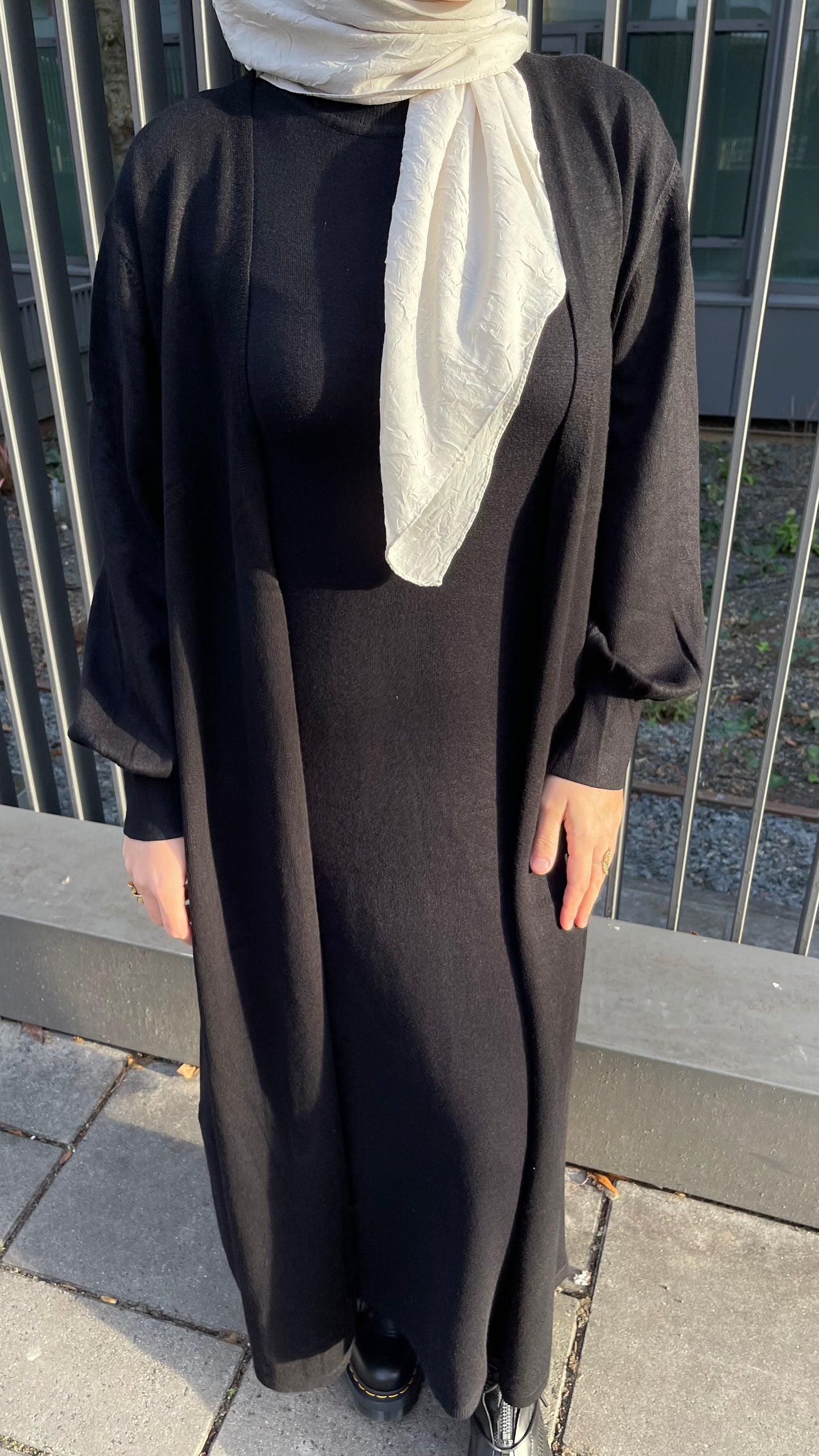 Ensemble en maille robe/gilet