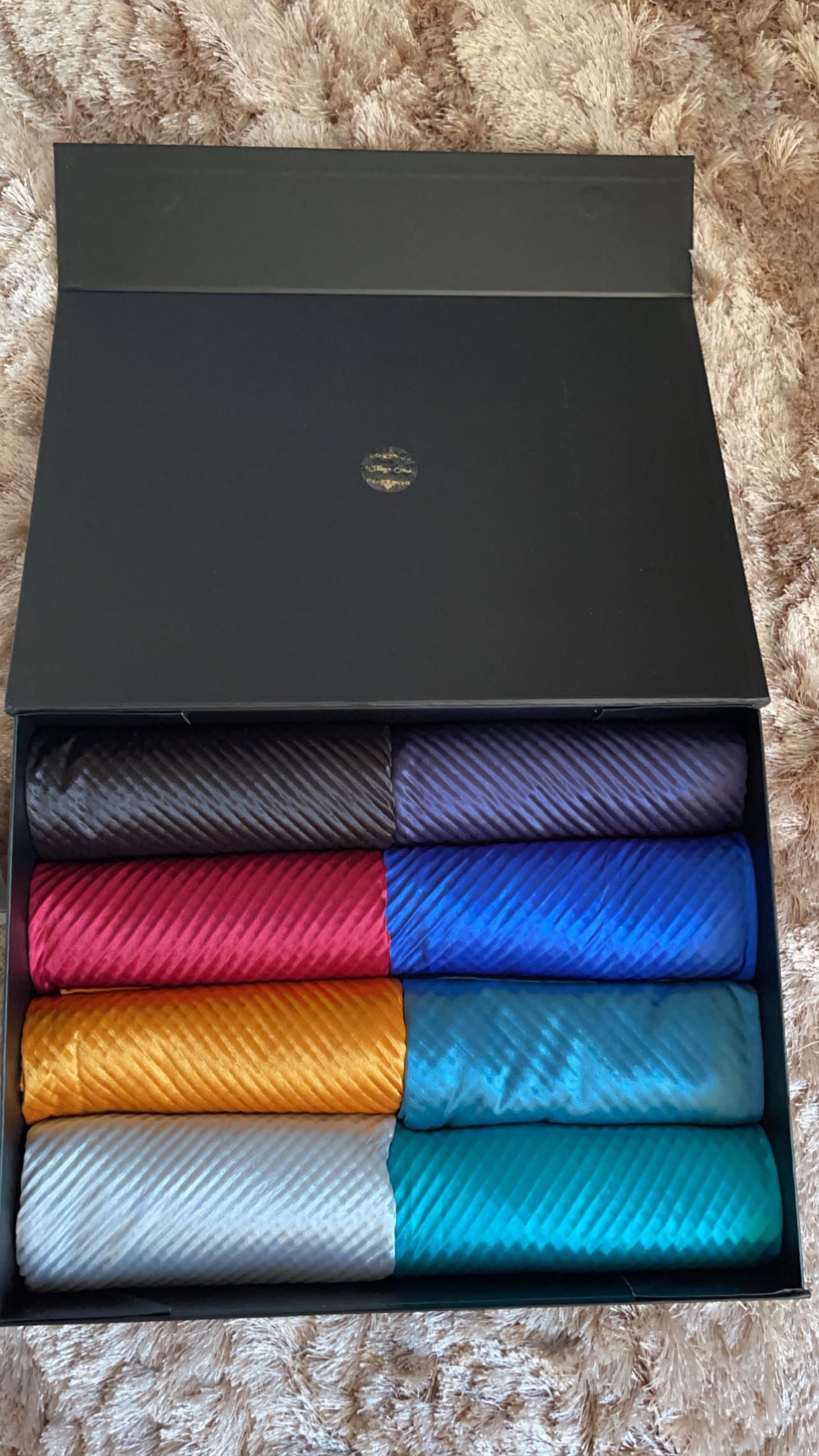 Hijab satiné plissée