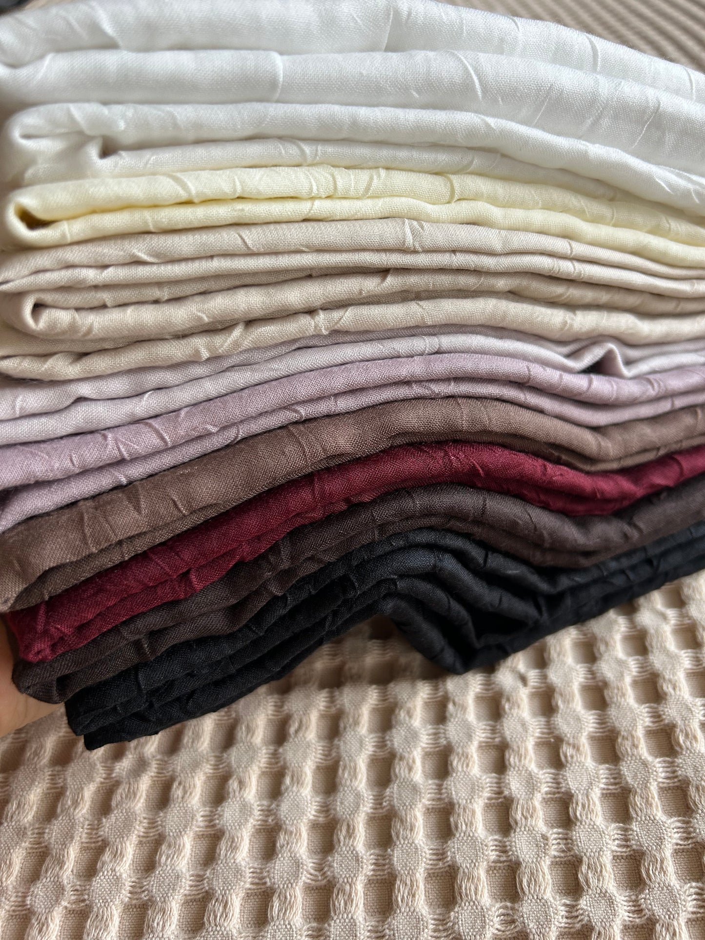 Hijabs froissés carrés