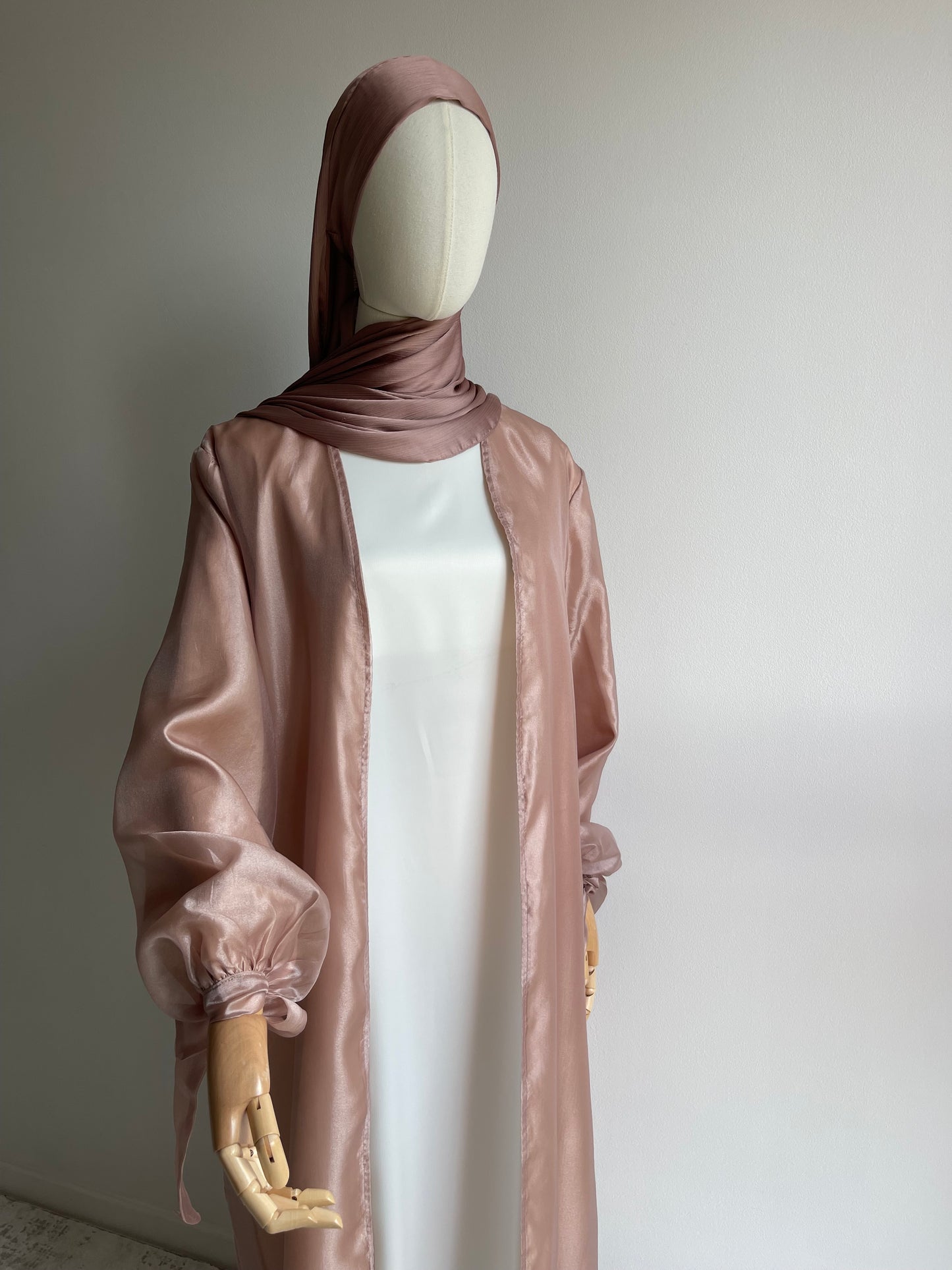 Kimono mousseline de soie rose