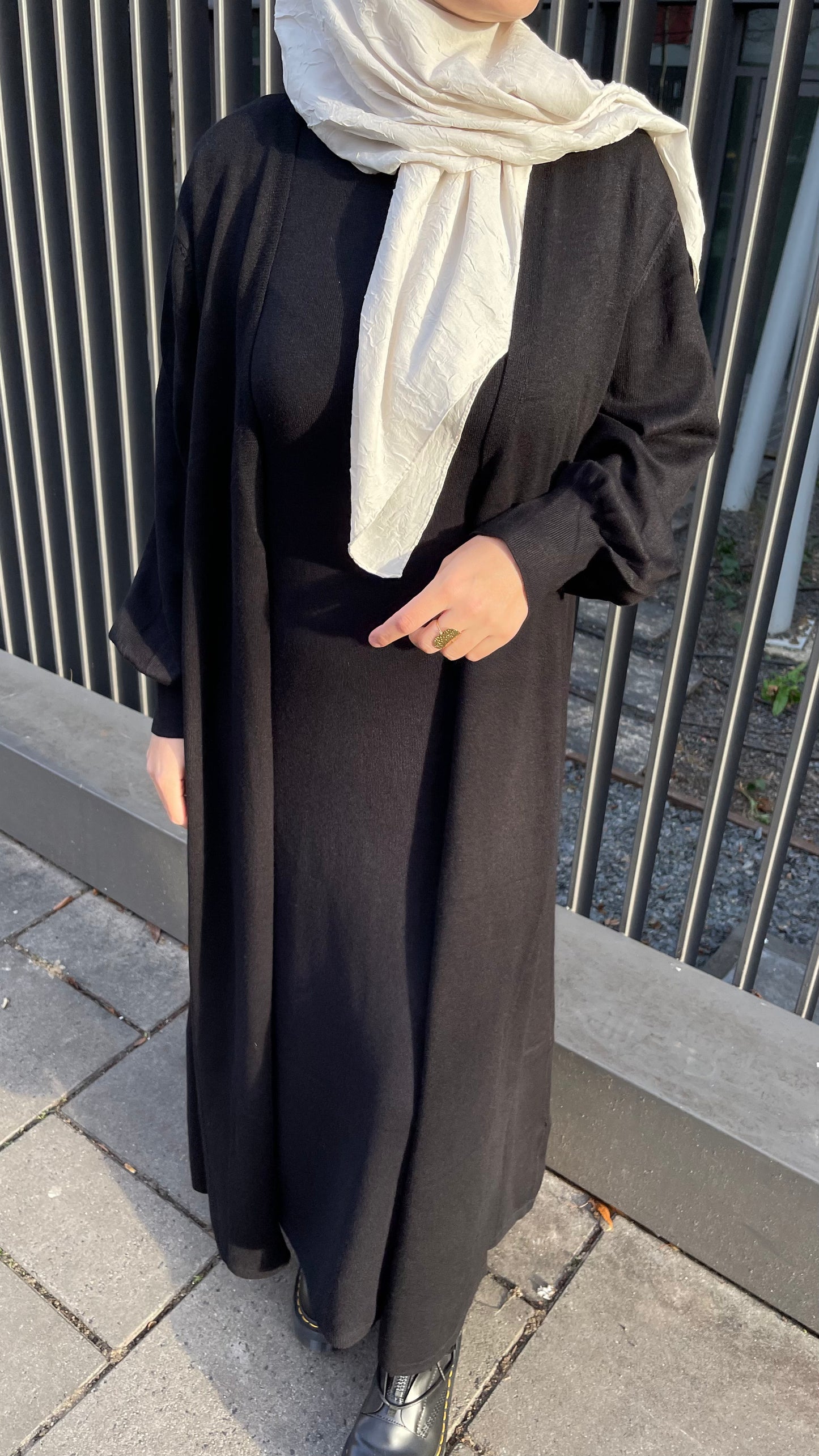 Ensemble en maille robe/gilet