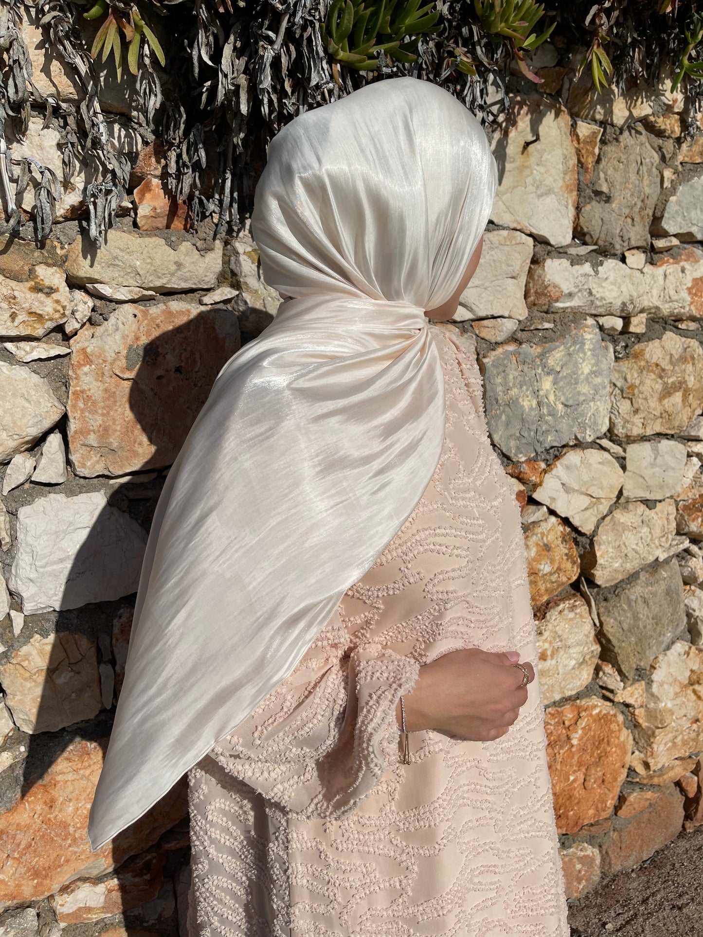 Hijab Bonnet intégré Organza