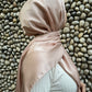 Hijabs satin bonnet intégré