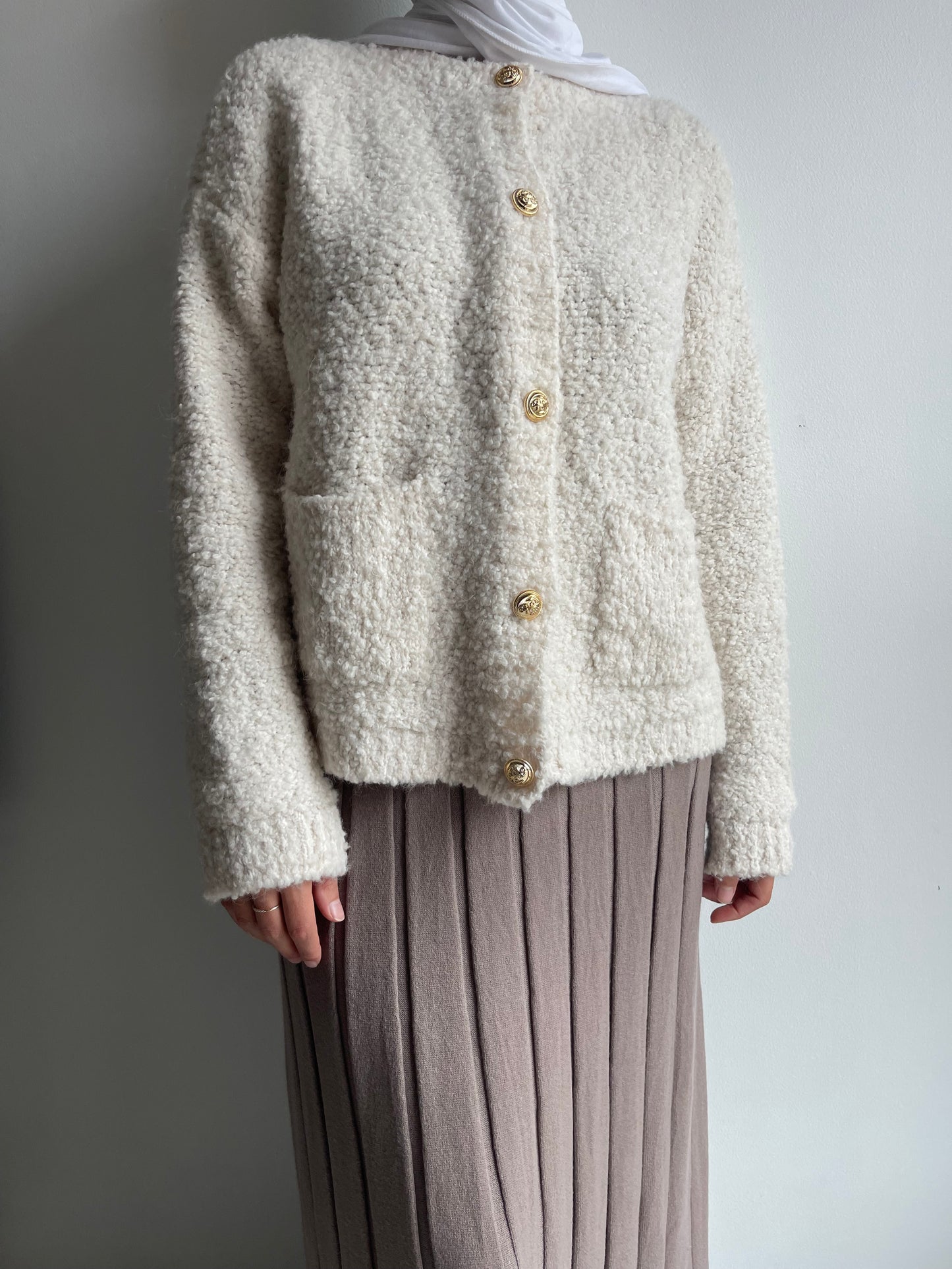 Gilet doux boutonné