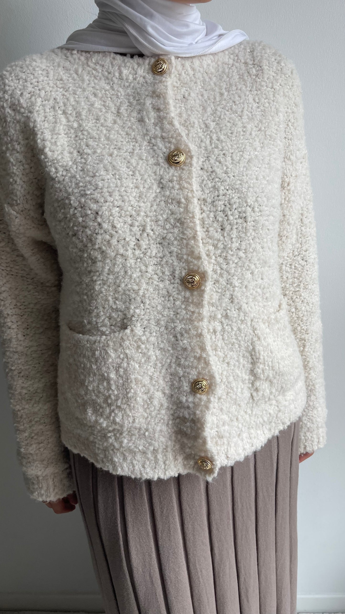 Gilet doux boutonné