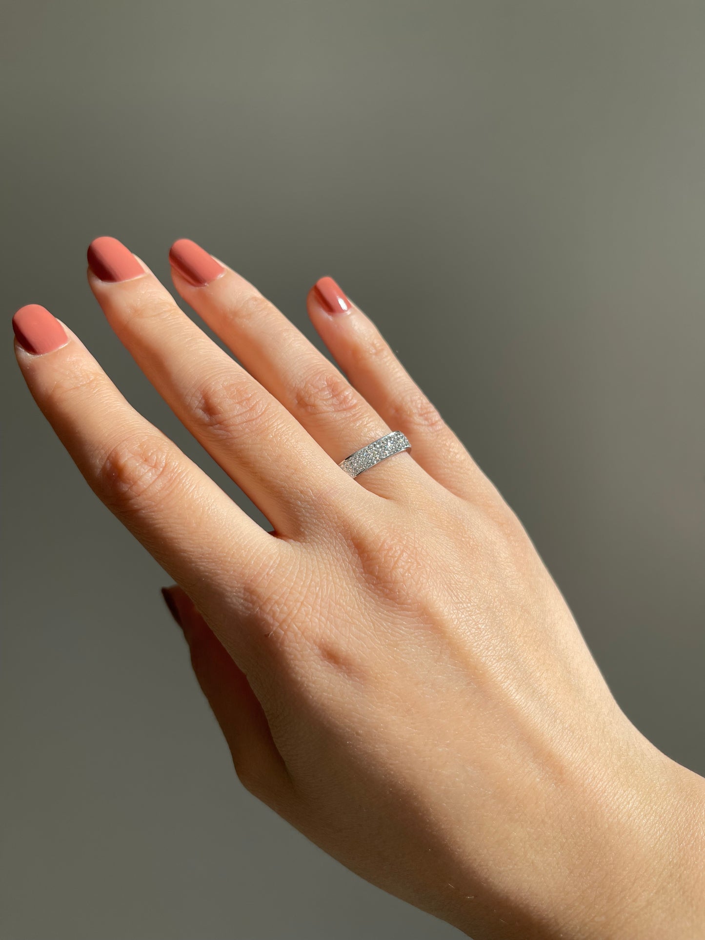 Bague carré argent