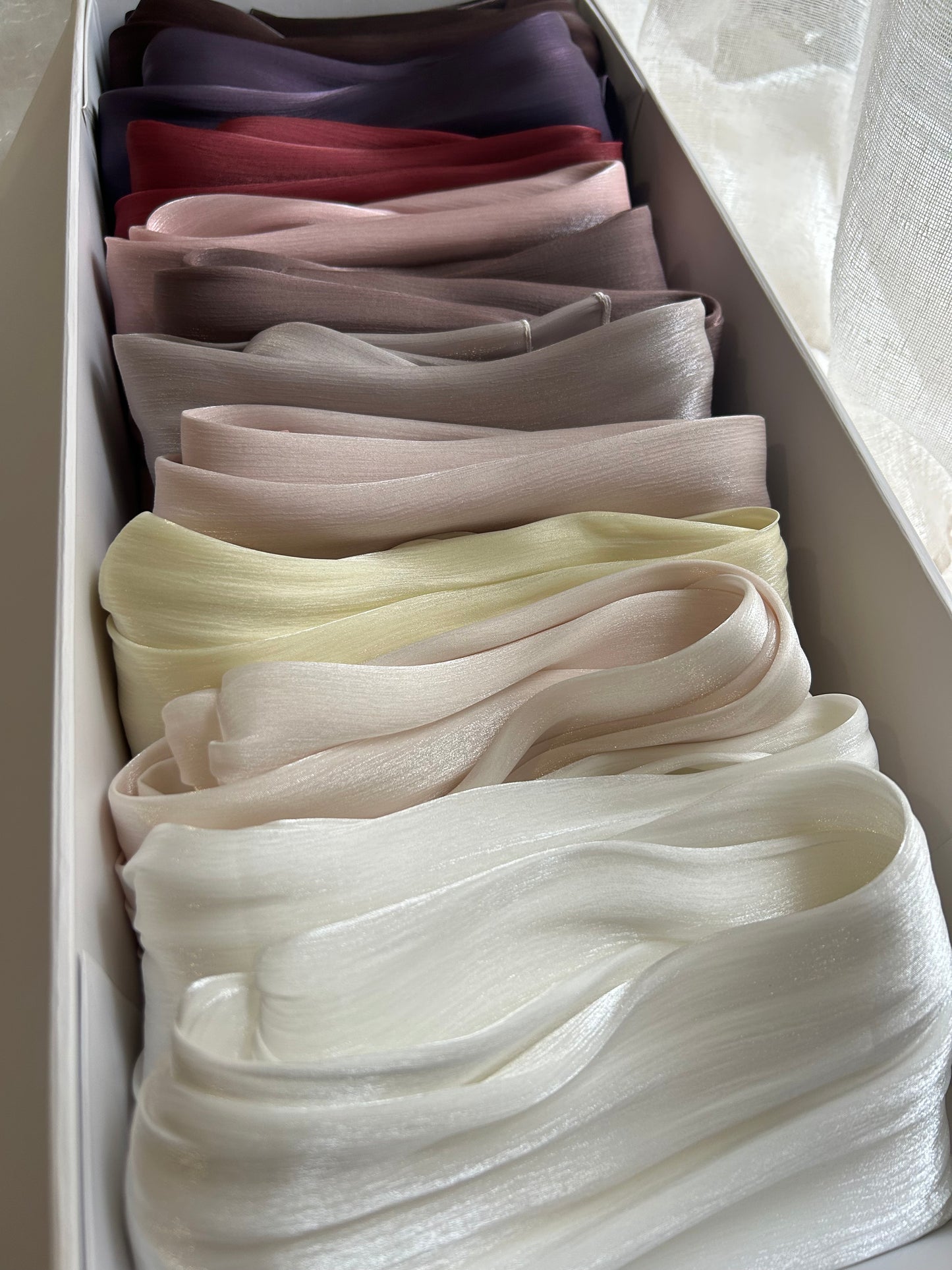 Hijab organza bonnet intégré