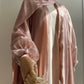 Kimono mousseline de soie rose
