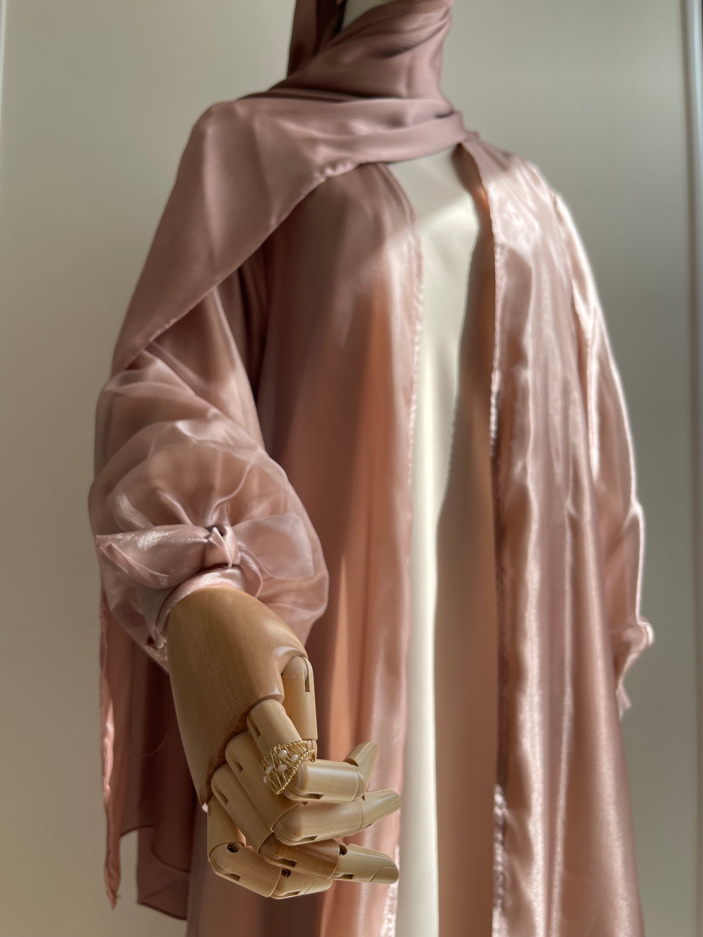 Kimono mousseline de soie rose