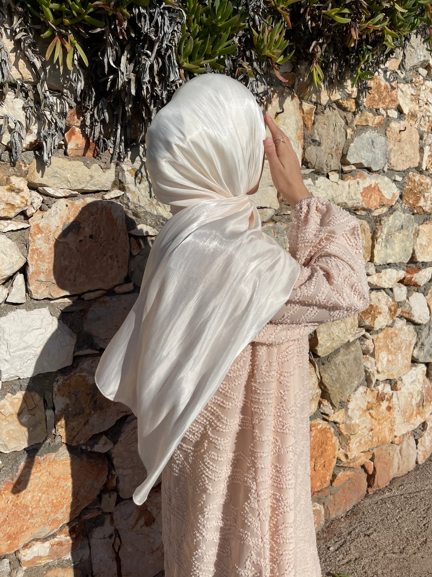 Hijab Bonnet intégré Organza