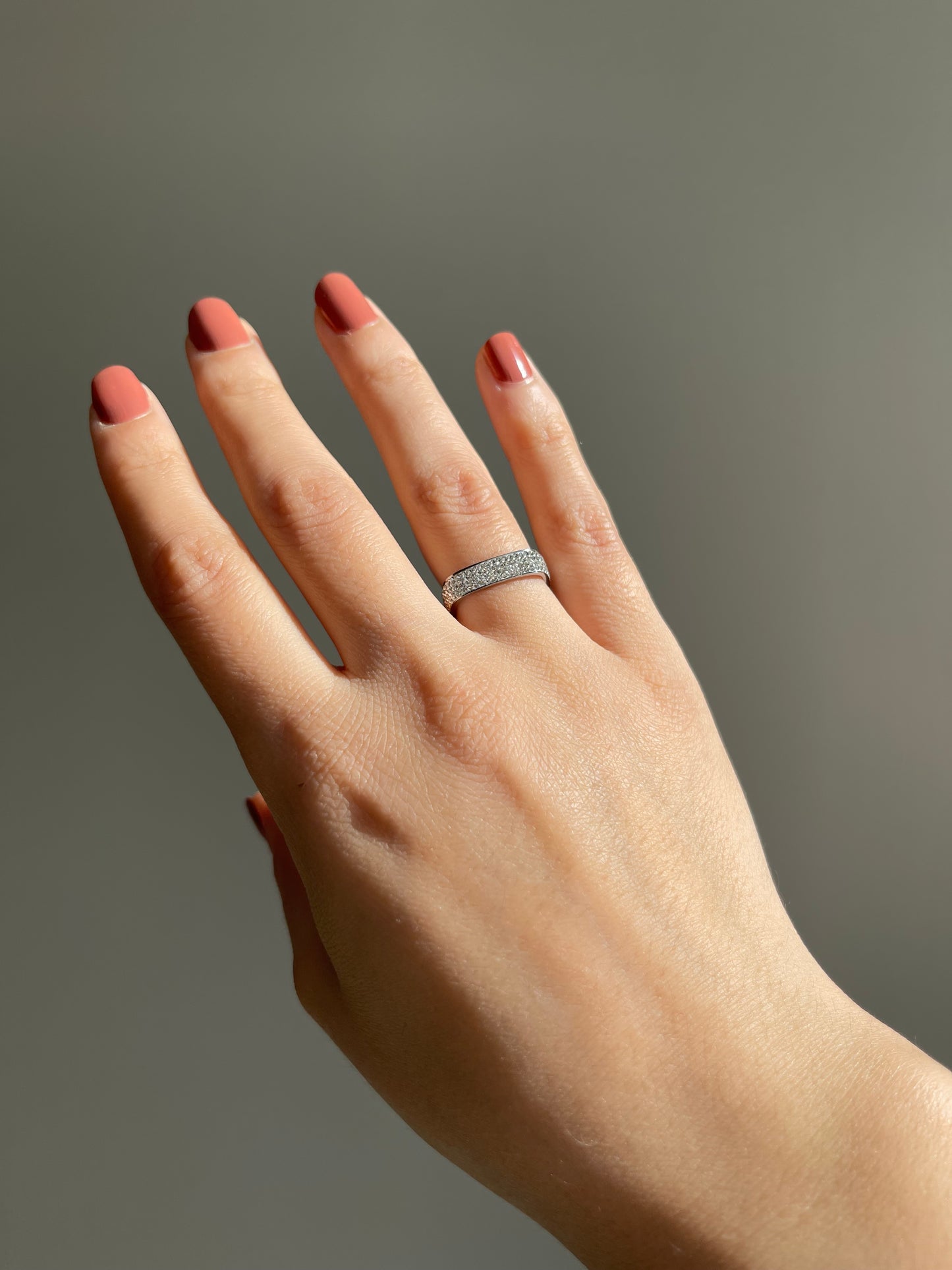 Bague carré argent