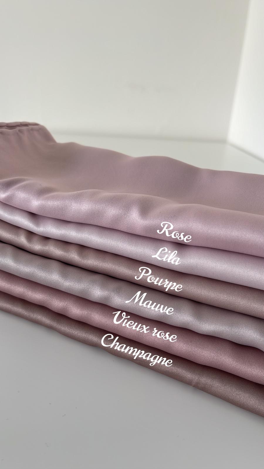 Hijab en satin carré