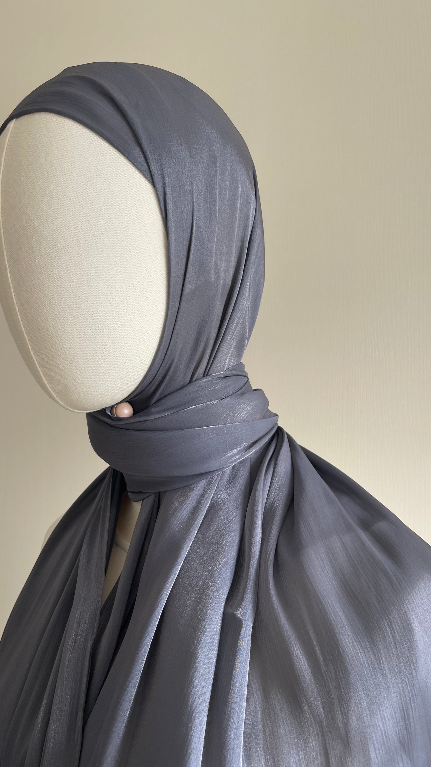 Hijab organza bonnet intégré