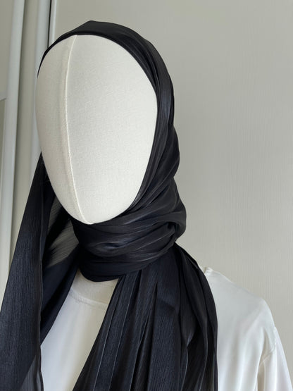Hijab organza bonnet intégré