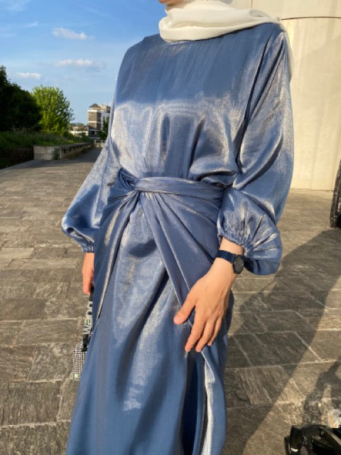 Robe organza avec châle