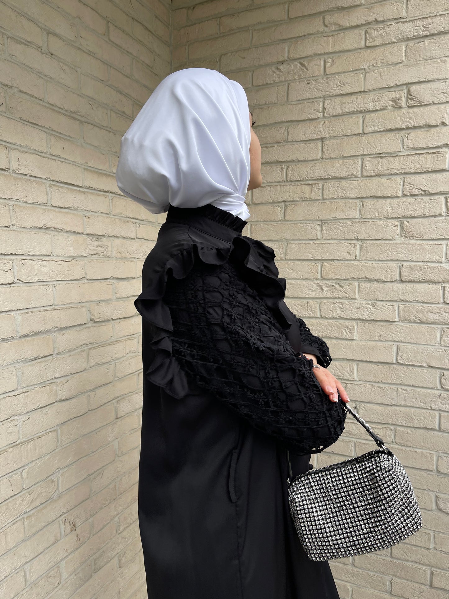 Hijab en satin carré