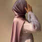 Hijabs satin bonnet intégré