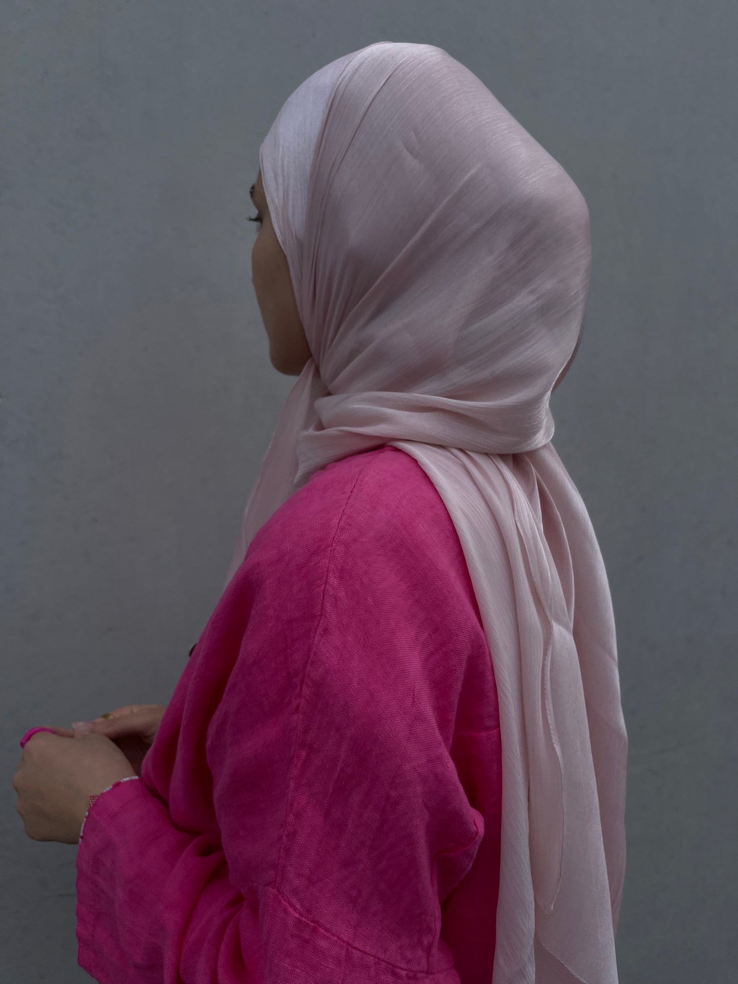 Hijab organza bonnet intégré