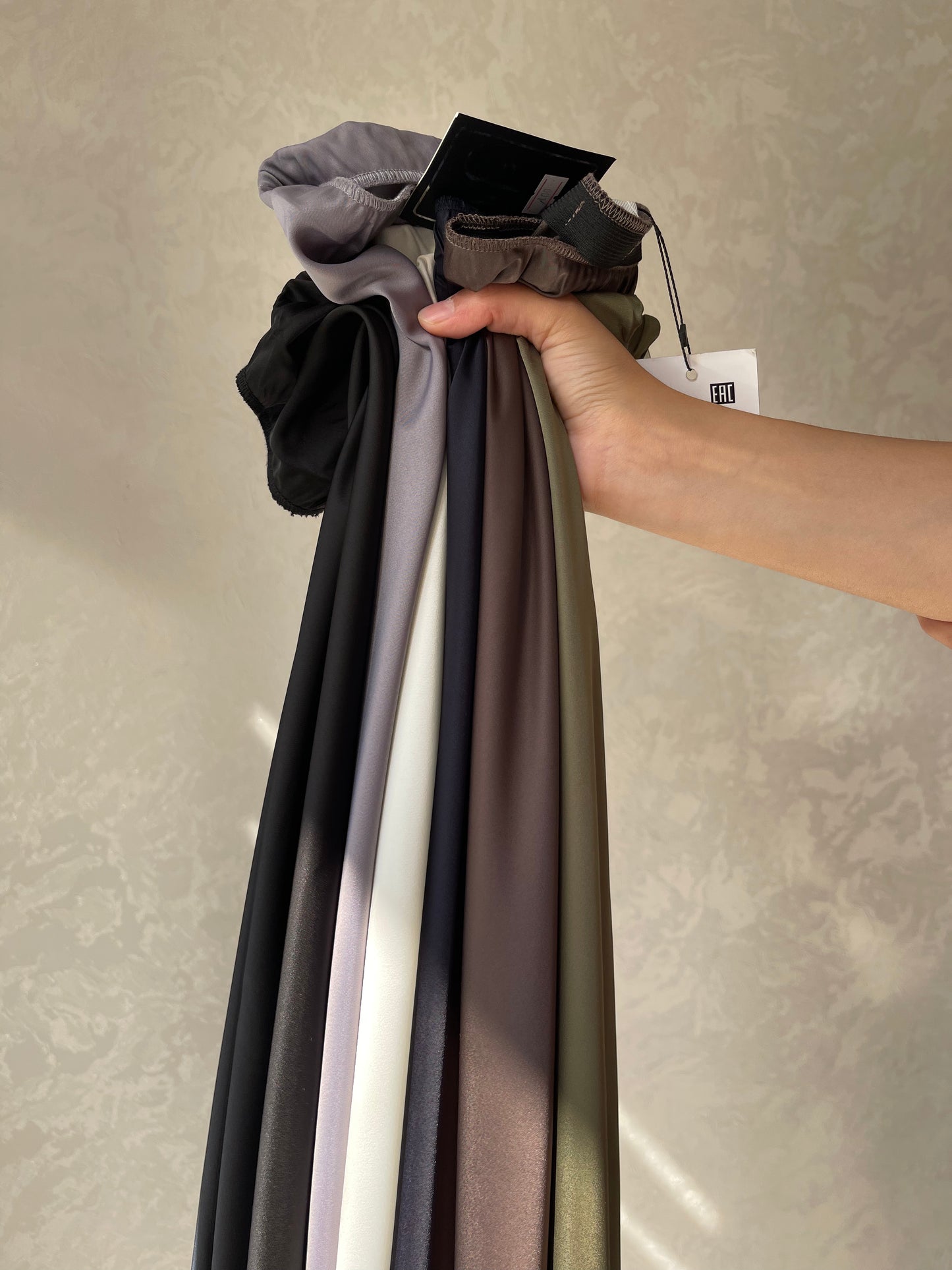 Jupe en biais satiné