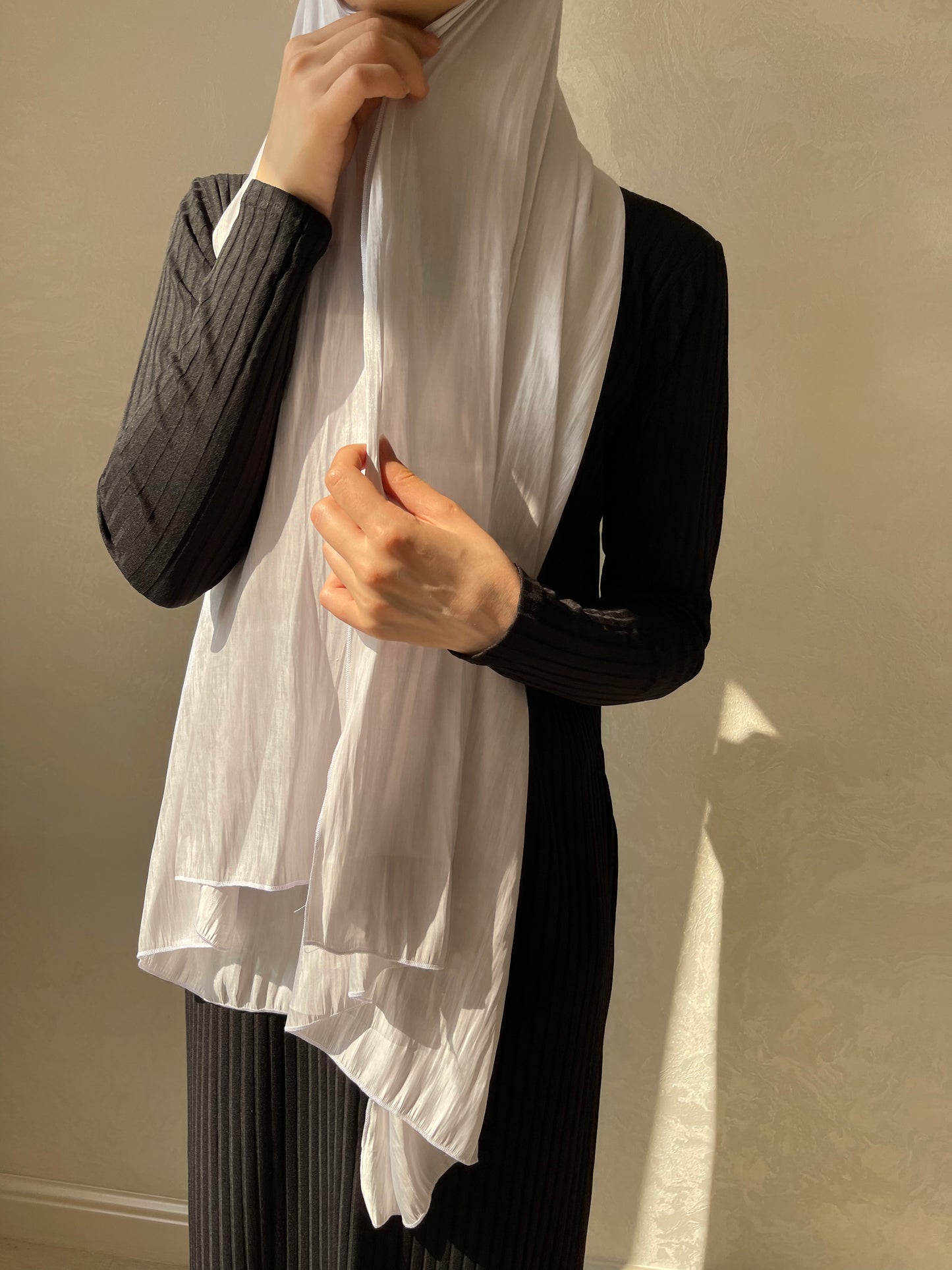 Hijab Bonnet intégré Organza