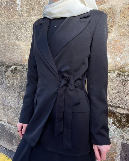 Blazer à nouer camel