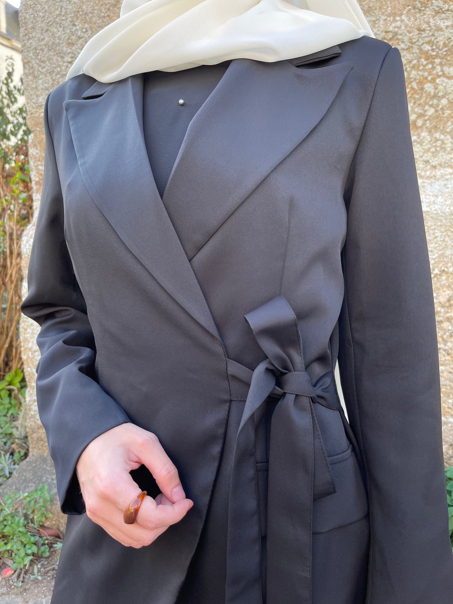 Blazer à nouer camel